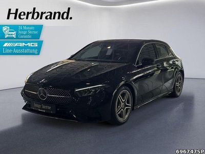Gebraucht Mercedes A200 AMG line 163 PS (119 kW) 2024 Unilack nachtschwarz Limousine