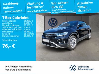 Gebraucht VW T-Roc Cabriolet 116 PS (85 kW) 2024 Schwarz Cabrio