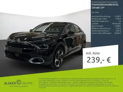 Gebraucht Citroën C4 131 PS (96 kW) 2023 Lackierung schwarz perla nera/typ aussenverkleidung metalliclackierung SUV