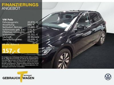 Gebraucht VW Polo Move 95 PS (69 kW) 2024 Schwarz Kleinwagen