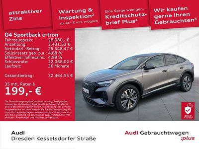 Taifungrau metallic Gebraucht 2022 Audi Q4 Sportback e-tron Ambiente SUV | 28.980 € (Guter Preis)