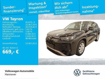 Gebraucht VW Tayron Life 204 PS (150 kW) 2025 Schwarz SUV
