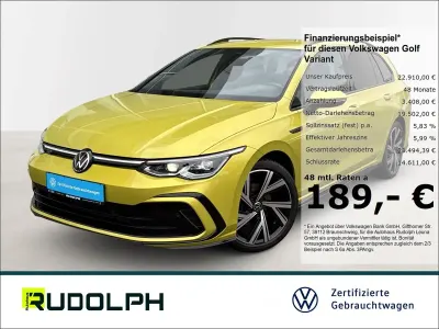 Gebraucht VW Golf VIII R-line 150 PS (110 kW) 2022 Limonengelb metallic Kombi