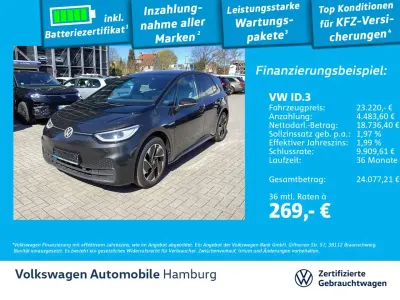 Gebraucht VW ID.3 Pro Performance 150 kW (204 PS) 2022 5v mangangrau metallic Kleinwagen