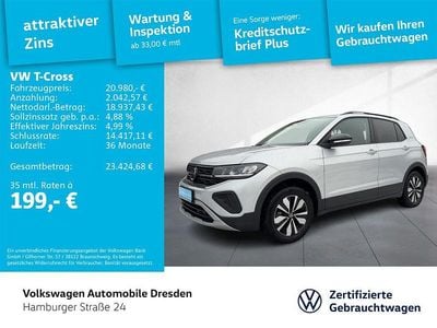 Gebraucht VW T-Cross Life 95 PS (69 kW) 2025 Reflexsilber metallic SUV