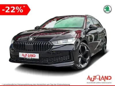 Neu Skoda Superb SportLine 150 PS (110 kW) 2025 Schwarz Kombi