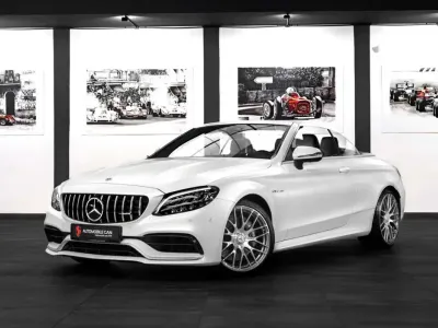 Gebraucht Mercedes C63 AMG AMG 476 PS (350 kW) 2022 Designo kaschmirweiß magno mat Cabrio