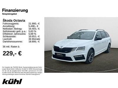 Gebraucht Skoda Octavia RS 245 PS (180 kW) 2018 Moonweiss metallic Kombi