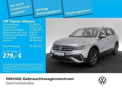 Gebraucht VW Tiguan Allspace Life 200 PS (147 kW) 2022 Pyrit silber metallic SUV