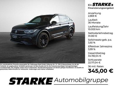 Gebraucht VW Tiguan Allspace R-line 190 PS (139 kW) 2021 Schwarz SUV