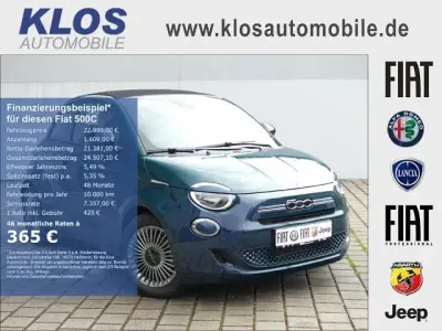Neu Fiat 500C Icon 65 PS (47 kW) 2026 Ozean grün metallic Cabrio