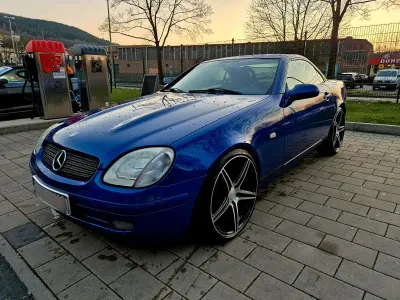 Gebraucht Mercedes SLK200 136 PS (100 kW) 1999 Blau Cabrio