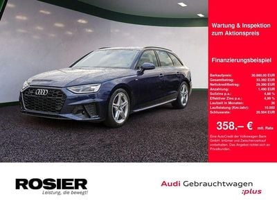 Blau / navarrablau Gebraucht 2023 Audi A4 S-Line Kombi | 30.880 € (Guter Preis)