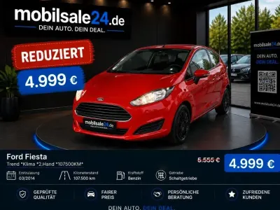Gebraucht Ford Fiesta Trend 82 PS (60 kW) 2015 Rot Kleinwagen