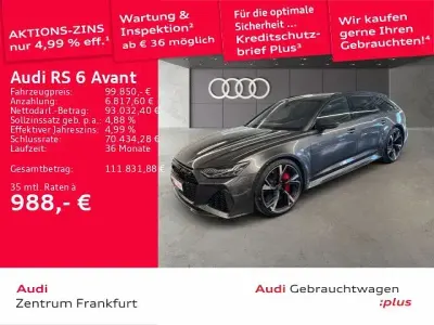 Gebraucht Audi RS6 Ambiente 600 PS (441 kW) 2022 Daytonagrau perleffekt Kombi