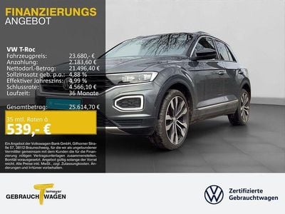 Grau Gebraucht 2019 VW T-Roc Sport SUV | 23.680 € (Fairer Preis)