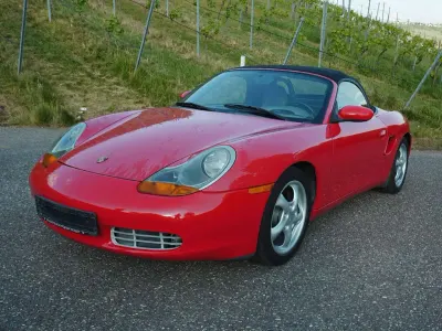 Brugt Porsche Boxster 220 HK (161 kW) 2000 Rød Cabriolet