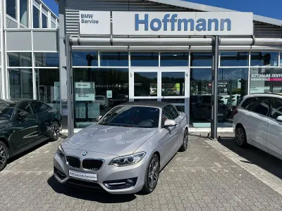 Brugt BMW 218 Sport Line 136 HK (100 kW) 2017 Sølv Cabriolet