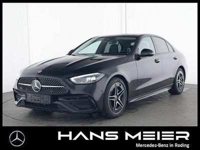 Lack obsidianschwarz Gebraucht 2024 Mercedes C220 AMG Limousine | 39.780 € (Etwas zu teuer)