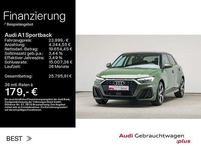 Gebraucht Audi A1 Sportback S-Line 95 PS (69 kW) 2025 Distriktgrün metallic/mythosschwarz meta (metallic) Kleinwagen