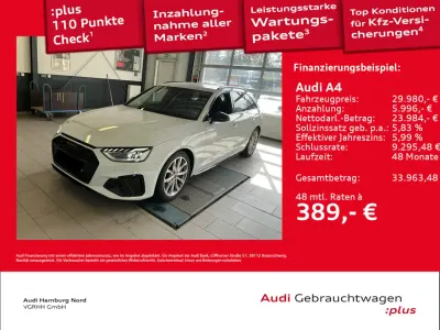 Gebraucht Audi A4 Competition 204 PS (150 kW) 2023 Gletscherweiß metallic Kombi