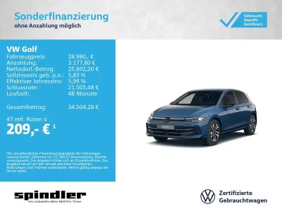 Gebraucht VW Golf VIII 150 PS (110 kW) 2025 Anemonenblau metallic Limousine