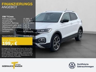 Gebraucht VW T-Cross Style 116 PS (85 kW) 2019 Weiß SUV