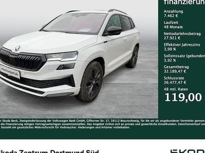 Gebraucht Skoda Karoq SportLine 190 PS (139 kW) 2024 Weiß SUV