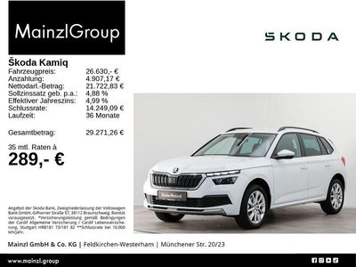 Weiß Gebraucht 2023 Skoda Kamiq Tour SUV | 26.630 € (Etwas zu teuer)