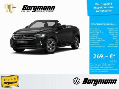 Gebraucht VW T-Roc Cabriolet R-line 150 PS (110 kW) 2025 Schwarz Cabrio