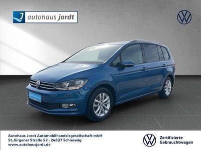 Gebraucht VW Touran Comfortline 110 PS (80 kW) 2017 Blau Van / Kleinbus