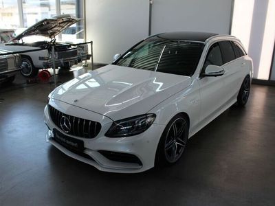 Gebraucht Mercedes C63 AMG AMG 476 PS (350 kW) 2019 Weiß , designo diamantweiß bright Limousine
