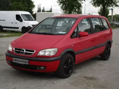 Gebraucht Opel Zafira Basis 147 PS (108 kW) 2003 Rot Van / Kleinbus
