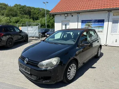 Gebraucht VW Golf VI Trendline 80 PS (58 kW) 2009 Schwarz Kleinwagen