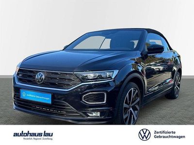 Gebraucht VW T-Roc Cabriolet R-line 150 PS (110 kW) 2021 Schwarz Cabrio