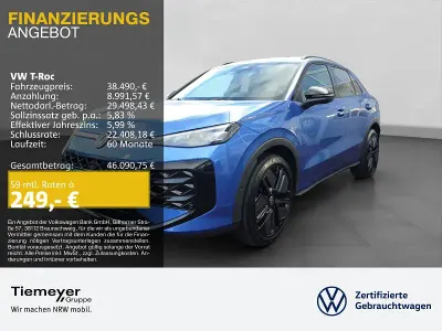 Nuova VW T-Roc R-line 150 CV (110 kW) 2026 Blu SUV
