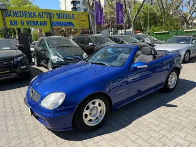 Second-hand Mercedes SLK200 Edition 163 CP (119 kW) 2001 Albastru Cabrio