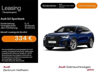 Gebraucht Audi Q3 Sportback S-Line 150 PS (110 kW) 2025 Navarrablau metallic SUV