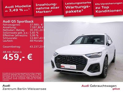 Weiß Gebraucht 2021 Audi Q5 Sportback S-Line SUV | 37.989 € (Fairer Preis)