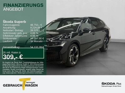Schwarz Neu 2025 Skoda Superb SportLine Kombi | 48.750 € (Guter Preis)