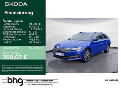 Gebraucht Skoda Superb Ambition 218 PS (160 kW) 2022 Blau Kombi