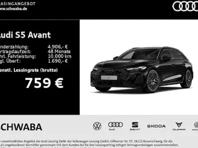 Neu Audi S5 Ambiente 367 PS (269 kW) 2026 Schwarz Kombi