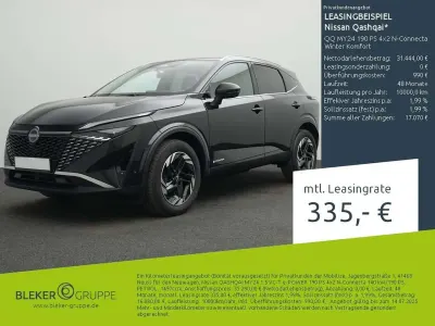 Ny Nissan Qashqai N-Connecta 190 HK (139 kW) 2025 Sort SUV