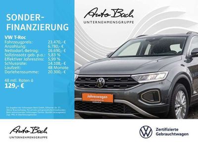 gebraucht VW T-Roc 1.0 TSI "Life" Navi LED Standheizung Digit