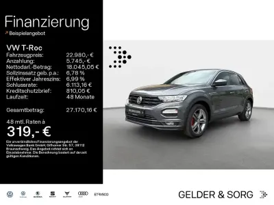 Occasion VW T-Roc R-line 190 ch (139 kW) 2019 Gris SUV