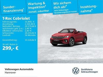 Gebraucht VW T-Roc Cabriolet R-line 150 PS (110 kW) 2025 Rot Cabrio