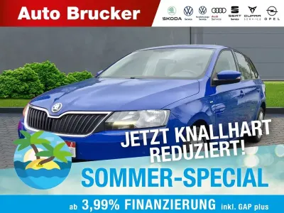 Gebraucht Skoda Rapid Clever 90 PS (66 kW) 2018 Blau Kleinwagen