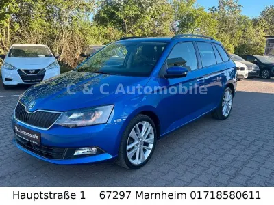 Brugt Skoda Fabia Style 90 HK (66 kW) 2015 Blå Stationcar
