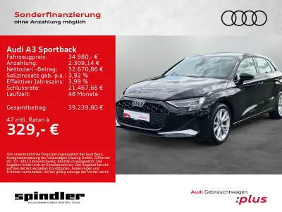 Gebraucht Audi A3 Advanced Plus 204 PS (150 kW) 2025 Mythosschwarz metallic Limousine