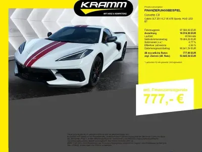 Używany Corvette C8 482 KM (354 kW) 2024 Biały Kabriolet